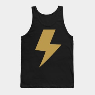 Dark gold lightning bolt Tank Top